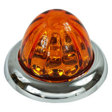 #11002AA-23 Legendary 1-1/2 Inch Watermelon Light, Stud Mount - Amber LED / Amber Glass Lens watermelon Chocolate