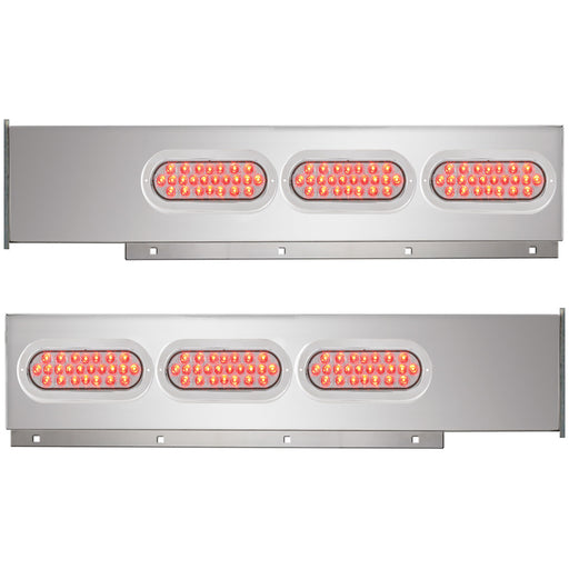 91805 2-Pc Chrome Plated Steel Light Bar