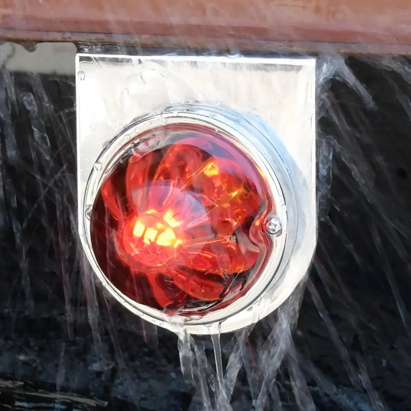 3.5" Classic Watermelon Glass Lens & Stainless Steel Customizable Kit (CHOOSE COLOR AND BULB STYLE) Watermelon Light 1156 BULB BASE (DARK AMBER),1157 BULB BASE (DARK AMBER),1156 BULB BASE (LIGHT AMBER),1157 BULB BASE (LIGHT AMBER),1156 BULB BASE (RED),1157 BULB BASE (RED),1156 BULB BASE (CLEAR),1157 BULB BASE (CLEAR),1156 BULB BASE (SMOKE),1157 BULB BASE (SMOKE) Light Pink