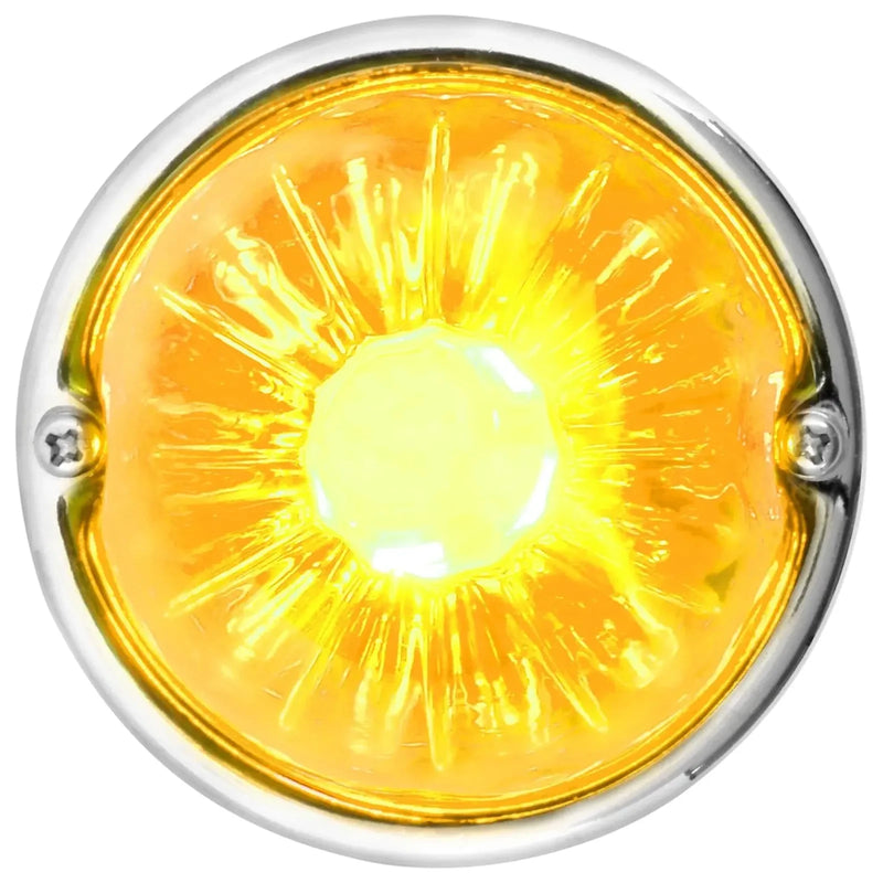 3.5" Classic Watermelon Glass Lens & Stainless Steel Customizable Kit (CHOOSE COLOR AND BULB STYLE) Watermelon Light 1156 BULB BASE (DARK AMBER),1157 BULB BASE (DARK AMBER),1156 BULB BASE (LIGHT AMBER),1157 BULB BASE (LIGHT AMBER),1156 BULB BASE (RED),1157 BULB BASE (RED),1156 BULB BASE (CLEAR),1157 BULB BASE (CLEAR),1156 BULB BASE (SMOKE),1157 BULB BASE (SMOKE) Goldenrod