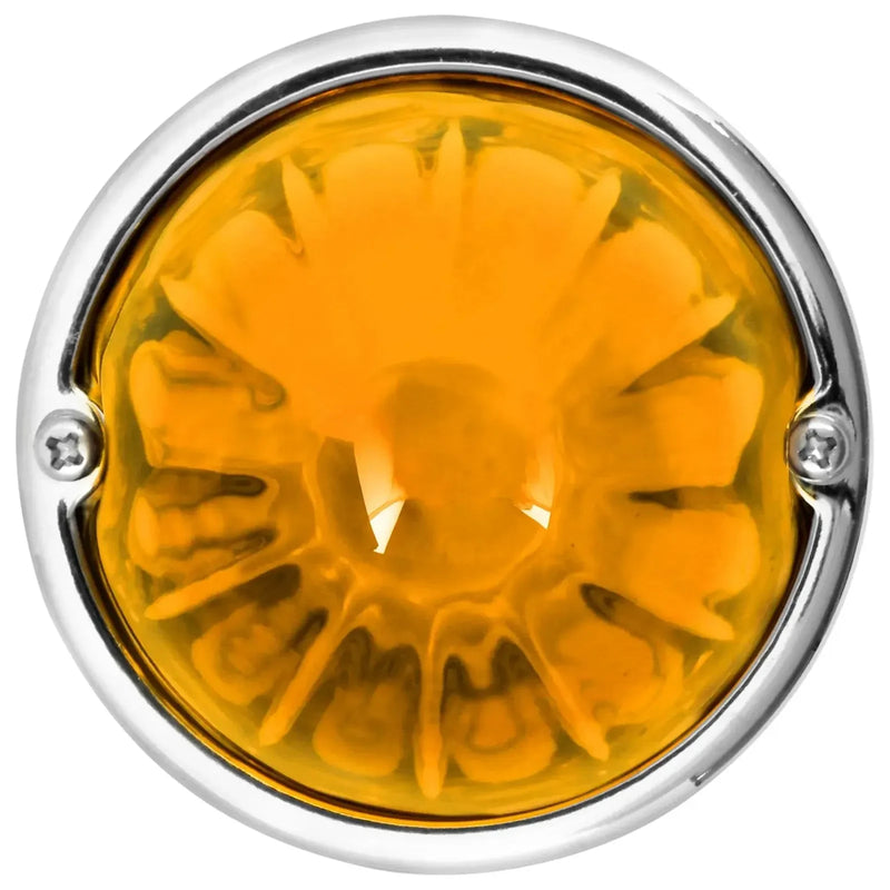 3.5" Classic Watermelon Glass Lens & Stainless Steel Customizable Kit (CHOOSE COLOR AND BULB STYLE) Watermelon Light 1156 BULB BASE (DARK AMBER),1157 BULB BASE (DARK AMBER),1156 BULB BASE (LIGHT AMBER),1157 BULB BASE (LIGHT AMBER),1156 BULB BASE (RED),1157 BULB BASE (RED),1156 BULB BASE (CLEAR),1157 BULB BASE (CLEAR),1156 BULB BASE (SMOKE),1157 BULB BASE (SMOKE) Dark Goldenrod