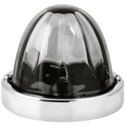 3.5" Classic Watermelon Glass Lens & Stainless Steel Customizable Kit (CHOOSE COLOR AND BULB STYLE) Watermelon Light 1156 BULB BASE (SMOKE),1157 BULB BASE (SMOKE) Light Gray