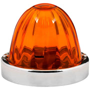 3.5"  Watermelon PLUS Glass Lens & Stainless Steel Customizable Kit, NO BULB,(CHOOSE COLOR & BULB BASE) Watermelon Light 1156 BULB BASE (DARK AMBER),1157 BULB BASE (DARK AMBER) Chocolate