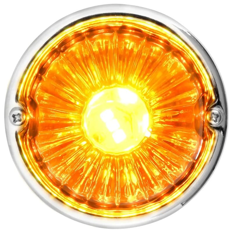 3.5"  Watermelon PLUS Glass Lens & Stainless Steel Customizable Kit, NO BULB,(CHOOSE COLOR & BULB BASE) Watermelon Light 1156 BULB BASE (DARK AMBER),1157 BULB BASE (DARK AMBER),1156 BULB BASE (LIGHT AMBER),1157 BULB BASE (LIGHT AMBER),1156 BULB BASE (RED),1157 BULB BASE (RED),1156 BULB BASE (CLEAR),1157 BULB BASE (CLEAR),1156 BULB BASE (SMOKE),1157 BULB BASE (SMOKE) Dark Orange