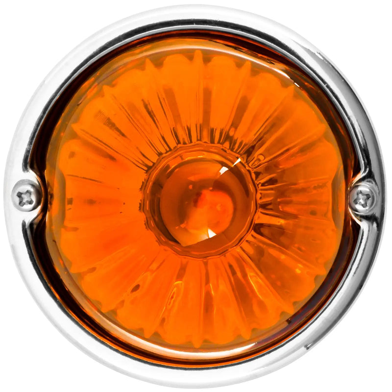 3.5"  Watermelon PLUS Glass Lens & Stainless Steel Customizable Kit, NO BULB,(CHOOSE COLOR & BULB BASE) Watermelon Light 1156 BULB BASE (DARK AMBER),1157 BULB BASE (DARK AMBER),1156 BULB BASE (LIGHT AMBER),1157 BULB BASE (LIGHT AMBER),1156 BULB BASE (RED),1157 BULB BASE (RED),1156 BULB BASE (CLEAR),1157 BULB BASE (CLEAR),1156 BULB BASE (SMOKE),1157 BULB BASE (SMOKE) Chocolate