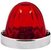 3.5"  Watermelon PLUS Glass Lens & Stainless Steel Customizable Kit, NO BULB,(CHOOSE COLOR & BULB BASE) Watermelon Light 1156 BULB BASE (RED),1157 BULB BASE (RED) Light Gray