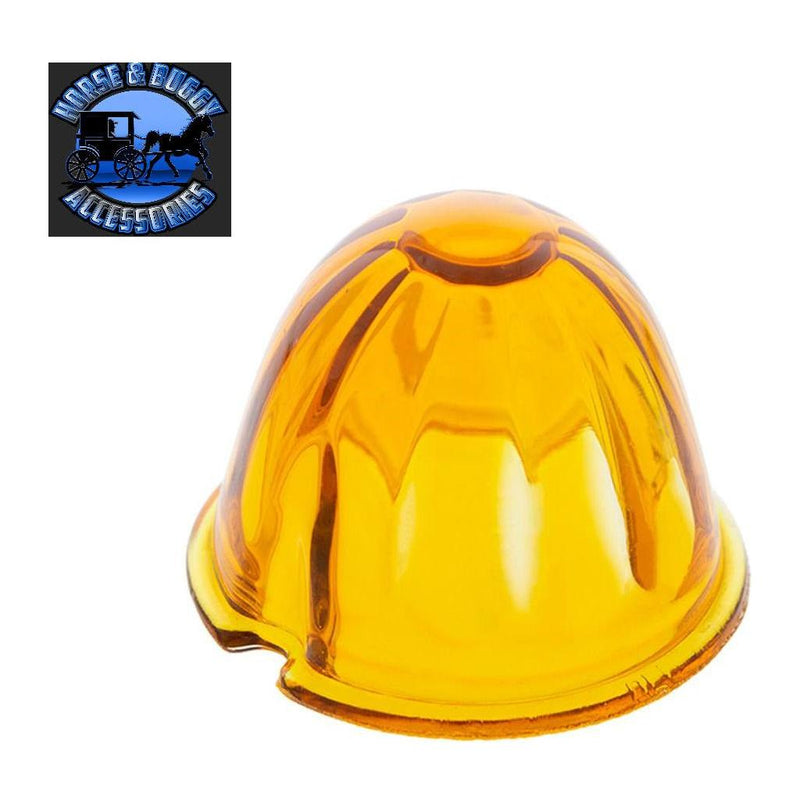 Original Watermelon Real Glass Lens's Replacement (choose color) for 3 1/2" lights watermelon glass lens Light Amber Lens Orange