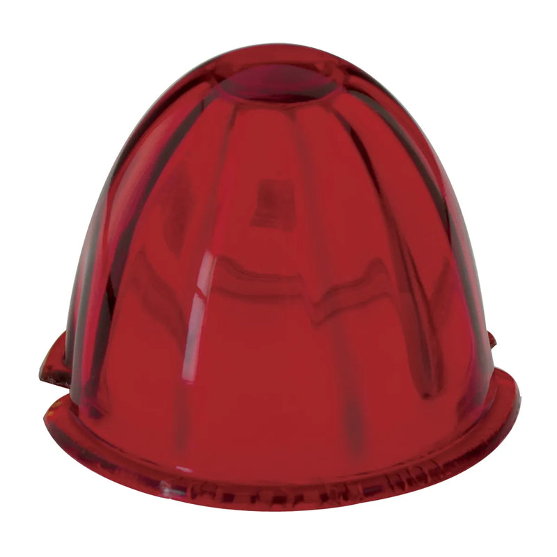 81558 CR L BRACKET W/RED WATERMELON GLASS LIGHT, 1 WIRE watermelon glass lens Brown