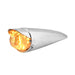 Light Gray Classic Watermelon LED Cab Light with Chrome Plastic Housing and Chrome Bezel with Visor LED Cab Light amber/amber,amber/clear,amber/smoke