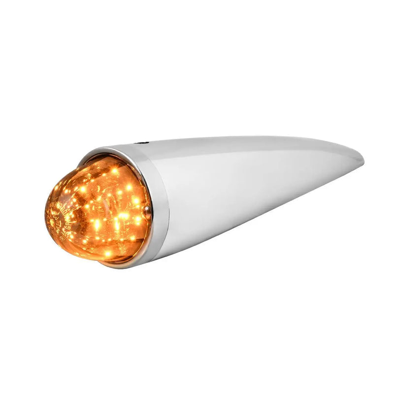 Classic Watermelon LED Cab Light with Chrome Plastic Housing sealed led (Choose Color) LED Cab Light amber/amber,amber/clear,amber/smoke Light Gray