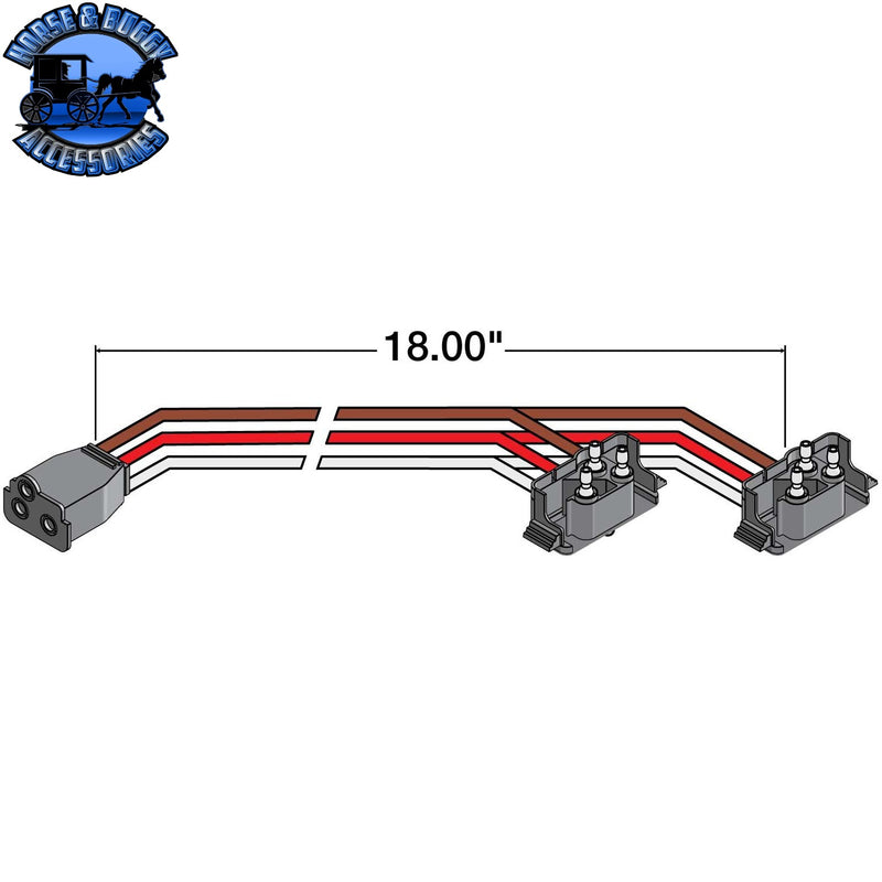 94750 RIGHT ANGLE STOP/TAIL/ TURN PLUGS W/ADAPTERS