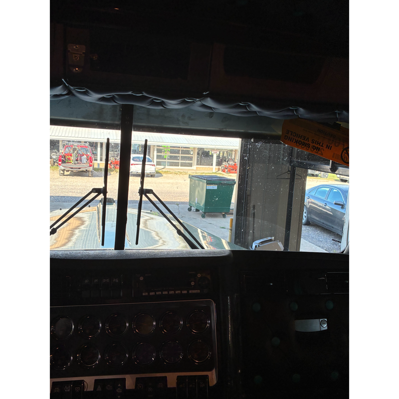 #Kwac-oe-6.5 (Fits all aero cabs) Kenworth visor (old school) 6" drop VISOR Light Gray