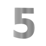 95045 Modern Number Cut Out "5"