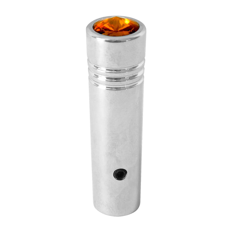 95100 2-1/4" CR. ALUM SWITCH EXTEN. W/AMBER CRYSTAL FOR FLT & KW Light Gray