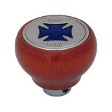 95401 Washer/Wiper Iron Cross Wood Dashboard Knob (Blue)