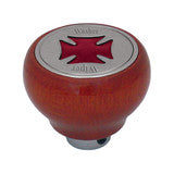 95405 Washer/Wiper Iron Cross Wood Dashboard Knob (Red)