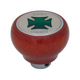 95433 Dimmer Iron Cross Wood Dashboard Knob (Green)
