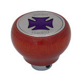 95434 Dimmer Iron Cross Wood Dashboard Knob (Purple)