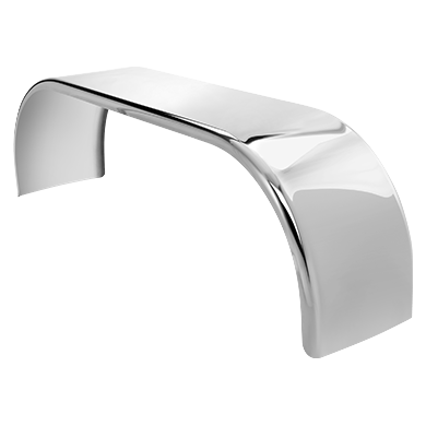 #9551 33'' X 101'' 304SS FULL TANDEM FENDER LOW RIDER (PAIR) custom rolled to 101" FULL FENDERS Light Gray