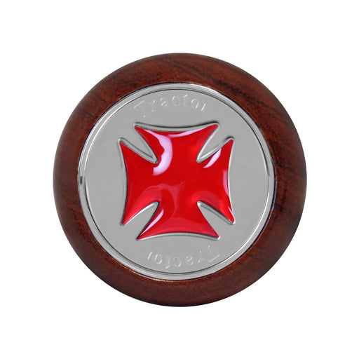 95575 Large Rosewood Screw-In Air Valve Control Knobs with Iron Cross Dark Olive Green