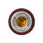 95640 Dashboard Control Knobs with Dimmer Script Amber Crystal Dark Olive Green