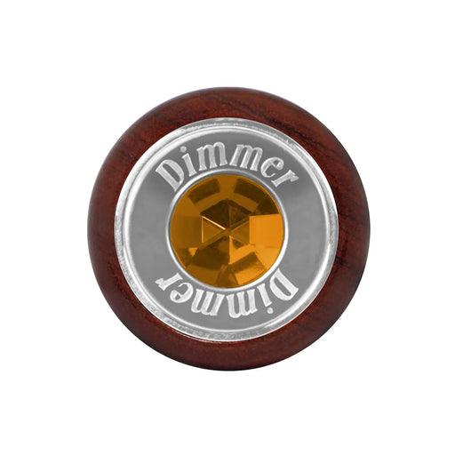 95640 Dashboard Control Knobs with Dimmer Script Amber Crystal Dark Olive Green