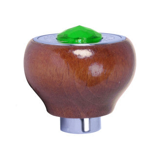 95643 Dashboard Control Knobs with Dimmer Script Green Crystal