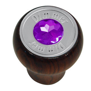 95654 Dashboard Control Knobs with Dimmer Script Purple Crystal