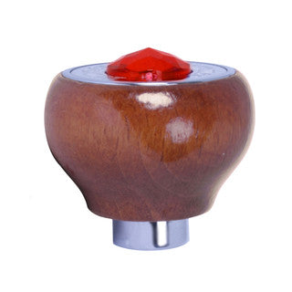 95675 Dashboard Control Knobs with Fan Script Red Crystal