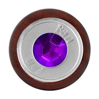 95684 Dashboard Control Knobs with Fan Script Purple Crystal