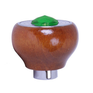 95733 Dashboard Control Knobs with Wiper/Washer Script green Crystal