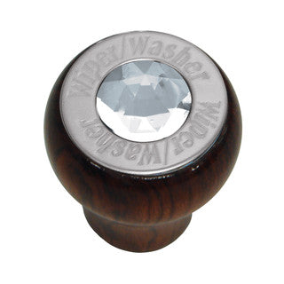 95742 Dashboard Control Knobs with Wiper/Washer Script Clear Crystal