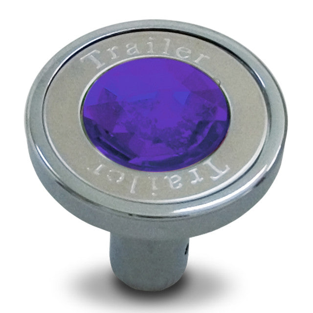 95824 Trailer Pin Hole Style Air Control Knob with Purple Crystal