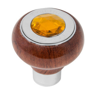Rosewood Knob w/ SS Tractor/Trailer Plate & Jewel (Choose One)