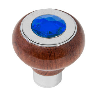 Rosewood Knob w/ SS Tractor/Trailer Plate & Jewel (Choose One)