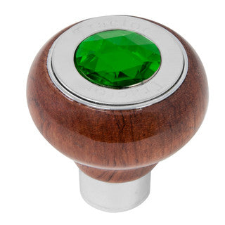 Rosewood Knob w/ SS Tractor/Trailer Plate & Jewel (Choose One)