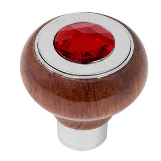 Rosewood Knob w/ SS Tractor/Trailer Plate & Jewel (Choose One)