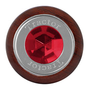 95855 Tractor Script Screw-In Air Valve Control Knobs with  Red Crystal Dim Gray