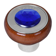 95891 Trailer Script Screw-In Air Valve Control Knobs with Blue Crystal Dark Gray