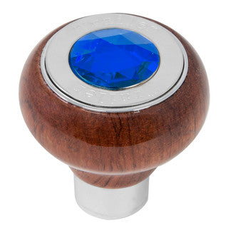 Rosewood Knob w/ SS Tractor/Trailer Plate & Jewel (Choose One)