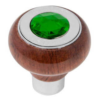 Rosewood Knob w/ SS Tractor/Trailer Plate & Jewel (Choose One)