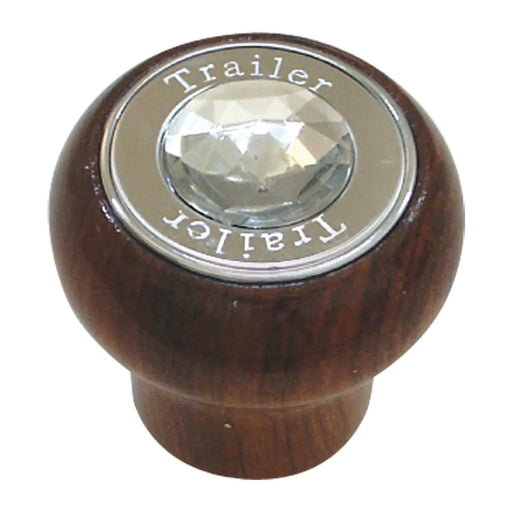 95892 Trailer Script Screw-In Air Valve Control Knobs with Clear  Crystal Dim Gray