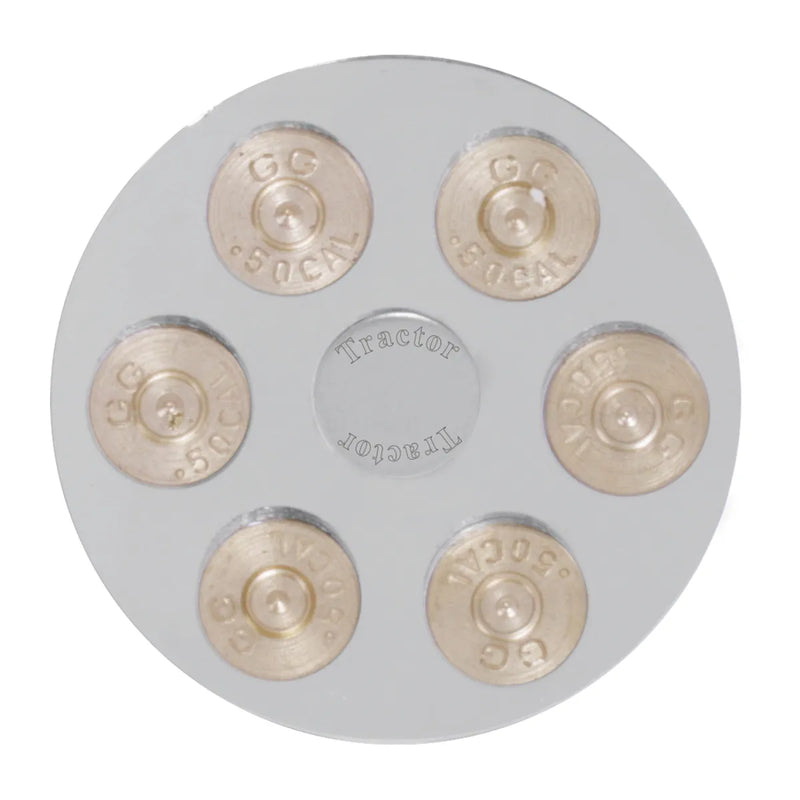 CR. PLASTIC GUN CYLINDER AIR VALVE KNOB W/SS TRAILER PLATE Gray