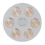 CR. PLASTIC GUN CYLINDER AIR VALVE KNOB W/SS TRACTOR PLATE Gray