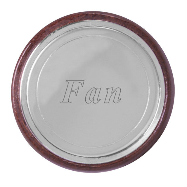 96051 Rosewood and Chrome Plated Dashboard Control Knob