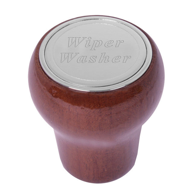 96053 Rosewood and Chrome Plated Dashboard Control Knob wiper/washer