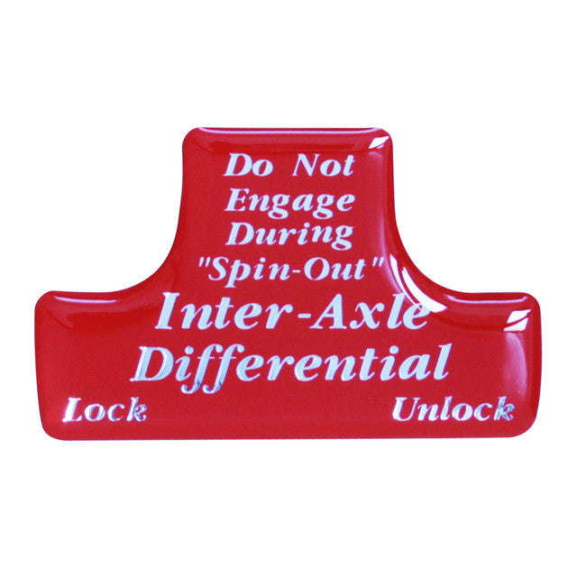 96085 Switch Guard Sticker for Axle Differential (Red)