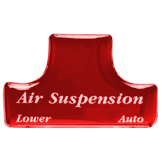 96105 RED GLOSSY STICKER W/AIR SUSPENSION FOR FL SWITCH GUARD