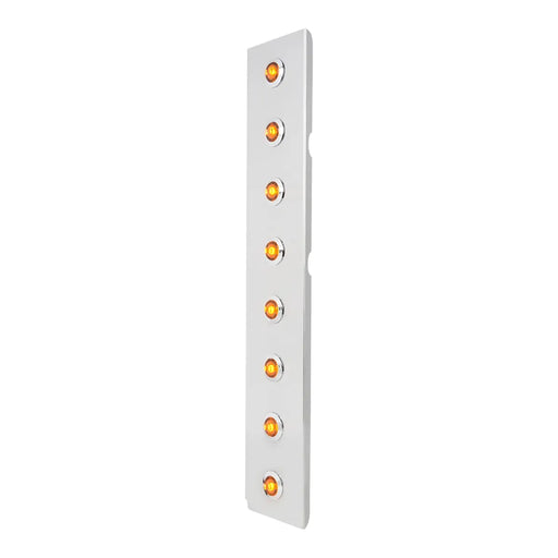 97446 SS FRONT BREATHER PANEL W/1" MINI AMBER/CLEAR/BEZEL LIGHT Light Gray
