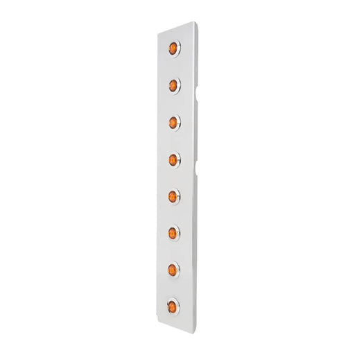 97445 SS FRONT BREATHER PANEL W/1" MINI AMBER/AMBER/BEZEL LIGHT Light Gray